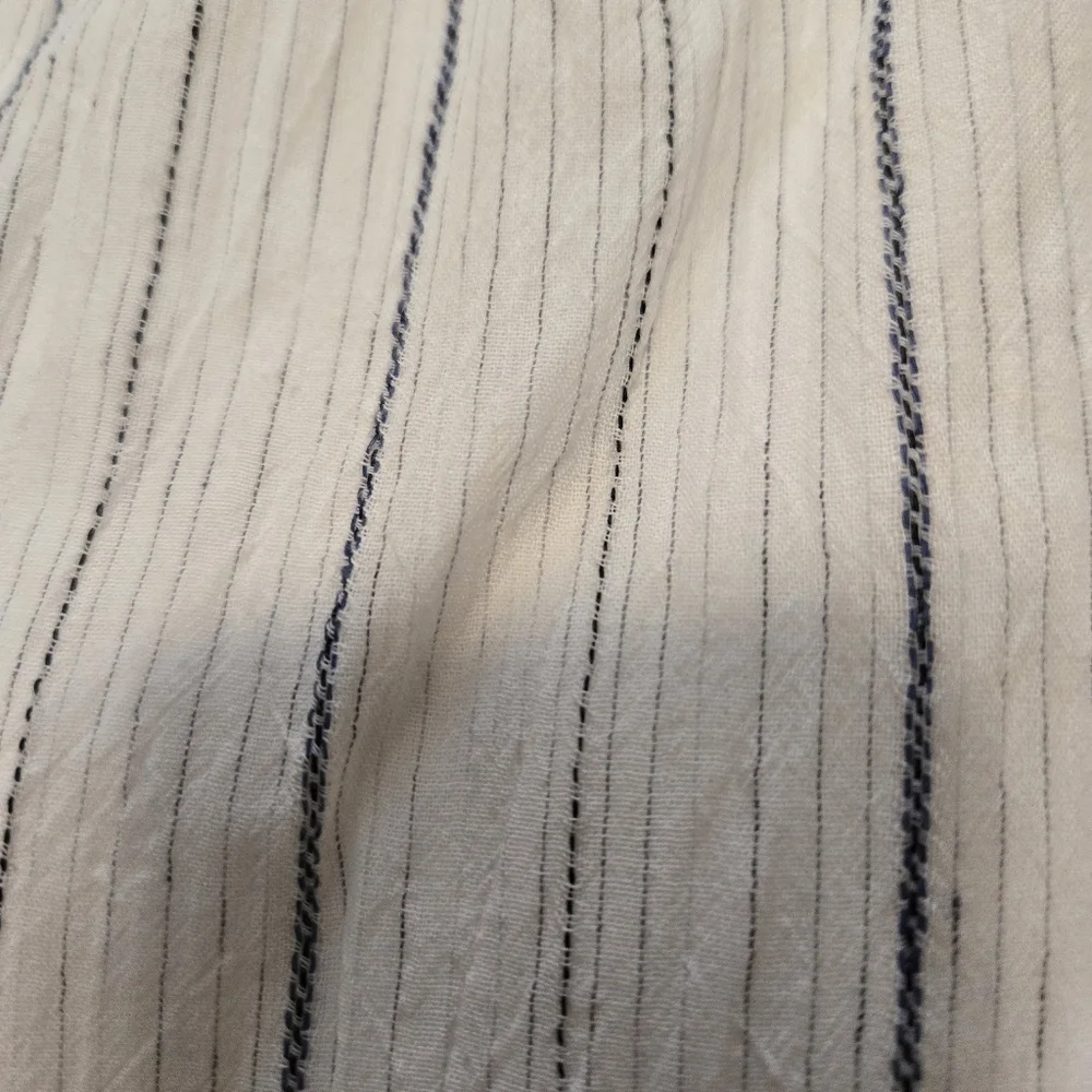 Lane Bryant Blouson Sleeved Striped Midi Shirt Dress In Size 18 - Picture 2 of 9